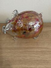 glass piggy bank for sale  LEICESTER