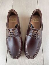 BARBOUR Brown Leather Stern Mens Shoes UK 8 US 9 BNWOB, used for sale  Shipping to South Africa