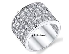 Anel masculino de prata 925 pulseira de luxo anel de moissanita gelo anel hip hop comprar usado  Enviando para Brazil