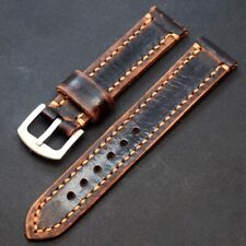 Vintage correa de reloj de cuero 18-26mm hecho a mano pulsera de reloj piel, usado segunda mano  Embacar hacia Argentina