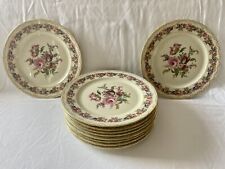 Set of 10 Rosenthal “Vienna” hand painted fine china dinner plates  for sale  Canada