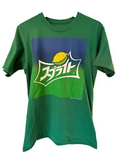 Usado, Camiseta Sprite Kanji Japanese Soda Coke Vintage Verde Tamanho "Pequena??"  Homens/mulheres comprar usado  Enviando para Brazil
