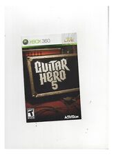 Guitar Hero 5 Xbox 360 SOMENTE MANUAL SEM RASTREAMENTO Autêntico, usado comprar usado  Enviando para Brazil