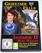 Geheime Fälle - Interpol 2: Most Wanted (2009) PC, Wimmelbild-Krimi, gebraucht comprar usado  Enviando para Brazil
