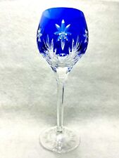 Copo de vinho azul cobalto cristal chumbo HB Alemanha 8,5” padrão estrela espumante comprar usado  Enviando para Brazil