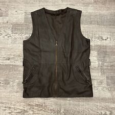 Leather waistcoat size for sale  PLYMOUTH