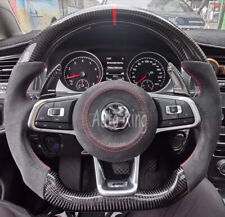 Volante Alcantara+fibra de carbono para VW Golf MK7 GTI Golf GTI R MK7 2014+ comprar usado  Enviando para Brazil