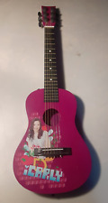 Guitarra acústica infantil Icarly roxa, 31" de comprimento, roxa, FUNCIONA com manchas comprar usado  Enviando para Brazil