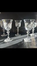 5 crystal wine glasses for sale  Daly City