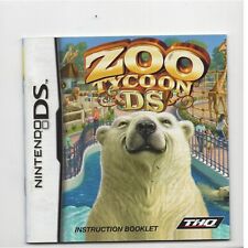 Zoo Tycoon DS Nintendo DS MANUAL SOMENTE SEM RASTREAMENTO Autêntico comprar usado  Enviando para Brazil