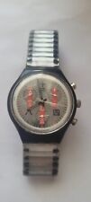 Reloj Swatch AG 1995 Vintage Cronógrafo Hecho en Suiza Banda elástica Batería Nueva segunda mano  Embacar hacia Argentina