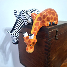 Zebra giraffe shelf for sale  DARLINGTON