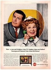 1964 RCA anuncio impreso de televisión en color, estrellas Hazel Shirley Booth Don Defore feria mundial de televisión segunda mano  Embacar hacia Argentina