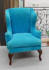 vintage blue wood chair for sale  Saint Louis