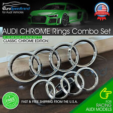 Audi chrome rings for sale  Monterey Park