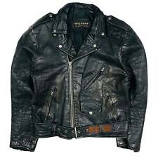 Vintage leather biker for sale  HULL