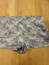 Shorts de dormir vintage Victoria’s Secret lindo cinza prata padrão floral G comprar usado  Enviando para Brazil