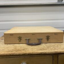 Maleta de viaje caja de viaje vintage de madera para artistas pintores cola de milano segunda mano  Embacar hacia Argentina