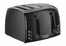 Russell Hobbs Toaster, Textures 4 Slice, Removabe Crumb Tray, Black, 21651, used for sale  Shipping to South Africa