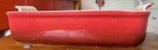 Le Creuset Large Rectangular Baking Dish Red 13.25 9 X 13” for sale  Shipping to South Africa