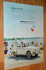 Renault Dauphine 1959 original grande vintage estampado anuncio 59 Lecar segunda mano  Embacar hacia Argentina