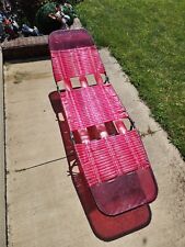 Vintage folding chaise for sale  New Bloomington