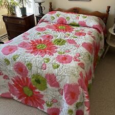 bright flowered bedspread for sale  North Dighton