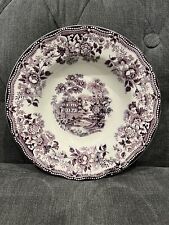 Clarice Cliff Tonquin Royal Staffordshire Purple Dinnerware 8” Diameter for sale  Shipping to South Africa