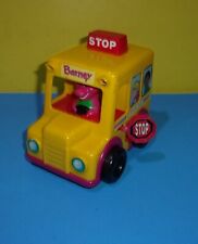 Working Barney Dinosaur School Bus Push N Go Car Roll Toy 1994 Lyons Group  comprar usado  Enviando para Brazil