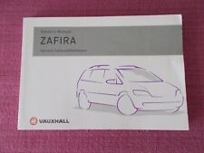 Vauxhall zafira owners for sale  SHERINGHAM