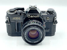 Czarny zestaw obiektywu Canon AE-1 AE1 + 50mm - rzadkie piękno - bardzo ładny! na sprzedaż  Wysyłka do Poland