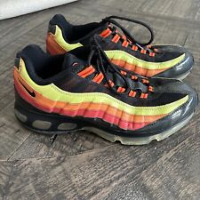 Nike Air Max 95 360 2007 preto neon laranja vermelho masculino tamanho EUA 11 comprar usado  Enviando para Brazil