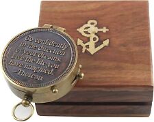 Brass compass nautical for sale  Shipping to Ireland