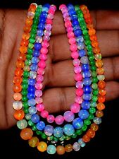 Opal Beads Necklace Natural Ethiopian Opal Gemstone 925 Sterling Silver Jewelry for sale  Shipping to South Africa
