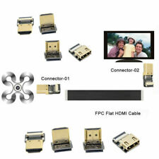 Adaptador Micro HDMI Mini HDMI 90 graus 5cm-100cm FPC fita plana HDTV FPV cabo comprar usado  Enviando para Brazil