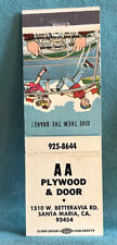 Matchbook cover plywood for sale  North Hampton