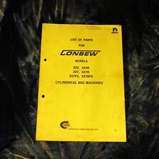 Consew list parts for sale  DERBY