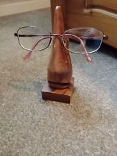 GLASSES HOLDER STAND WOODEN NOSE SHAPE SPECTACLES SUNGLASSES DISPLAY, used for sale  Shipping to South Africa
