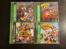 Lote de 4 Jogos Crash Bandicoot PS1 Crash Bash Warped Crash Team Racing CB2 Leia, usado comprar usado  Enviando para Brazil