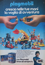 Advertising Advertising Italian clipping 1987 Playmobil to adventure myynnissä  Leverans till Finland