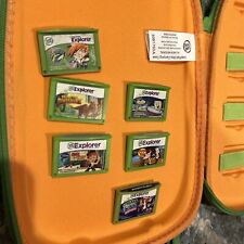 6 LeapFrog Explorer Games Disney Cartridges + LeapPad Ultra Carrying Case - Lot for sale  Shipping to South Africa