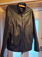 Mens Emporio Armani Leather Bomber Jacket for sale  Shipping to South Africa