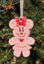 Disney Minnie Mouse Pink Gingerbread Man/Sugar Cookie Xmas Tree 🎄 Decoration for sale  WISBECH