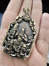 Chinese Handmade Copper  Brass Guan Yu Small Fengshui Statue Pendant for sale  Shipping to Canada