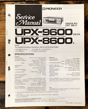 Pioneer UPX-8600 UPX-9600 Manual de Serviço Estéreo para Carro *Original* #1, usado comprar usado  Enviando para Brazil