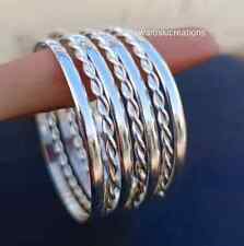 Used, Solid 925 Silver Bangle, Set Of 7 Bangle, Silver Bangle, Handmade Bangle, Women for sale  Shipping to South Africa