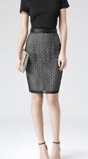 Used, REISS MERIDA Pencil Skirt UK 10 Black Lace Overlay for sale  Shipping to South Africa