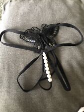 String noir perles d'occasion  Saint-Maur-des-Fossés