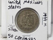 1944 M 50 Centavos Mexican Coin .720 Silver Mexico for sale  Ann Arbor