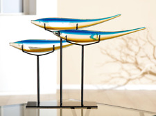 Usado, Enorme!! Esculturas/suporte de peixes de natação oceânica vidro arte Murano Sommerso 56 cm comprar usado  Enviando para Brazil